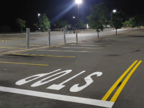 After: Parking Lot Restriping