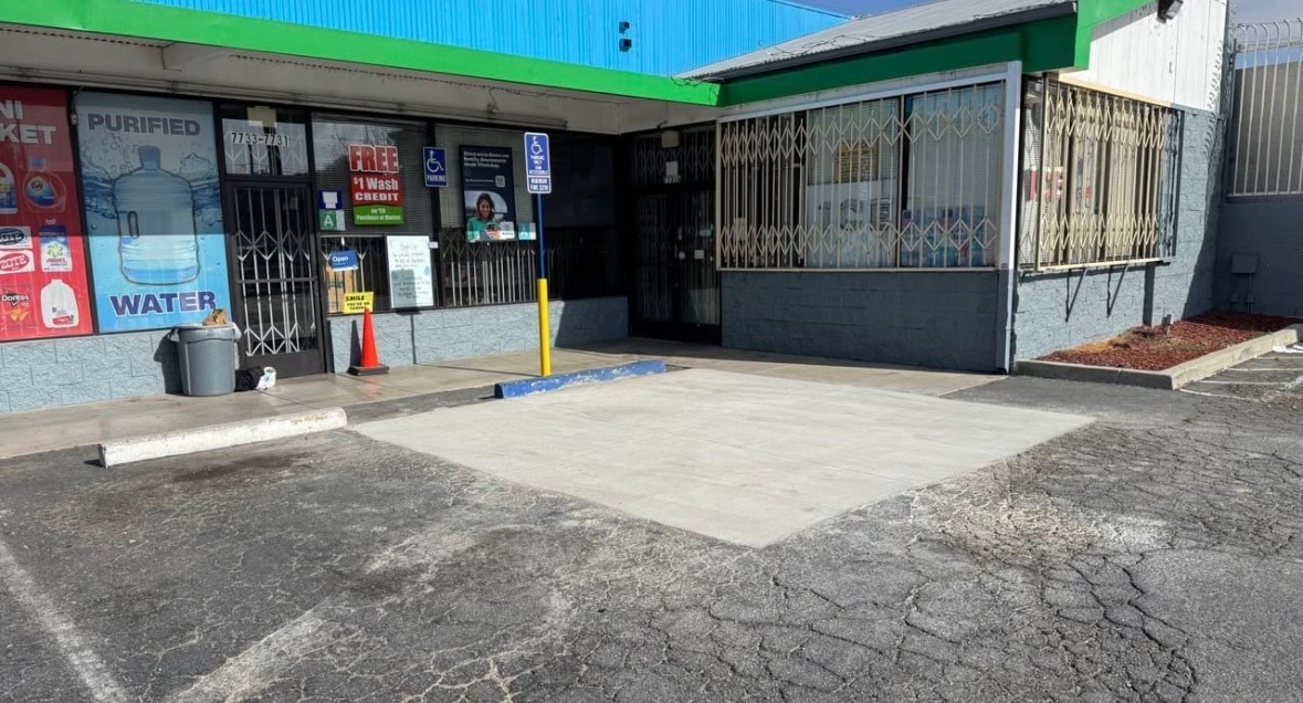 Before: Accessible Parking Markings
